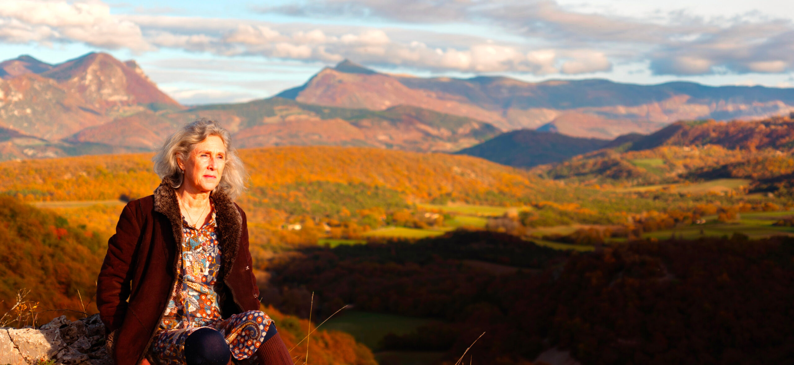 Lilliane with the montains